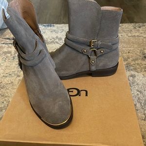 Ugg Size 9 Grey Suede Kelby Boots